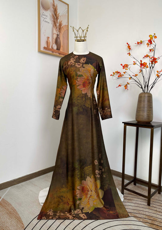 H450 1900 Áo only - Áo dài lụa ánh sao