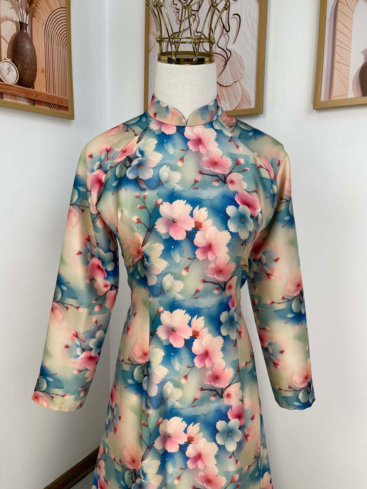 H431 1942 Áo only - Áo dài lụa ánh sao