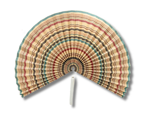 60" Bamboo Folding Wall Fan (Color Mix)