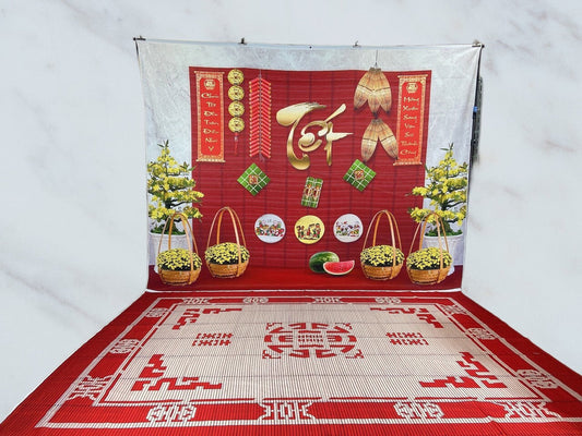 Super High Quality Back Drop. Code (CHIEU01) for Tet Vietnamese New Year