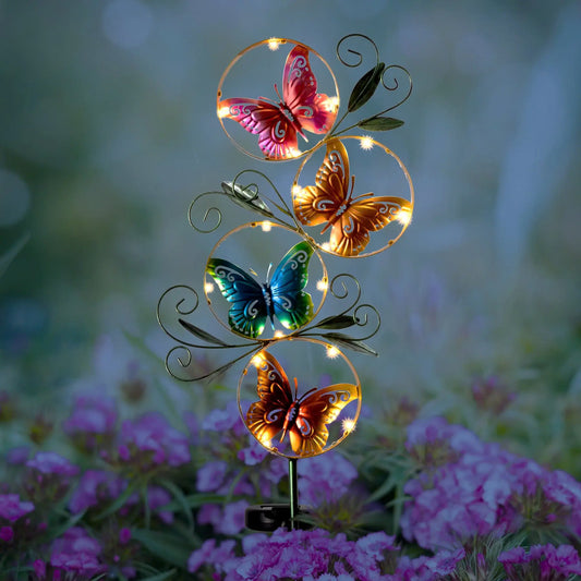 Metal Butterfly Solar Garden Stake $15.99 (Brand new. org $39)
