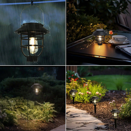 2-In-1 Solar Stake & Hanging Light $5/pcs. Set of 4pcs $19.99