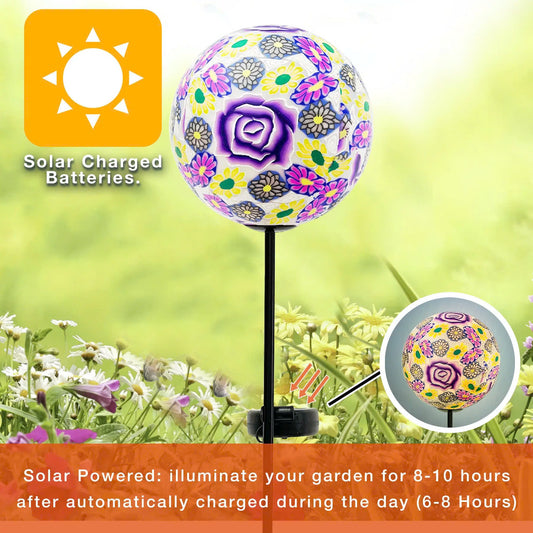 Paper Mache Ball Solar Garden Stake $19.99 (Orginal Price $44.99)