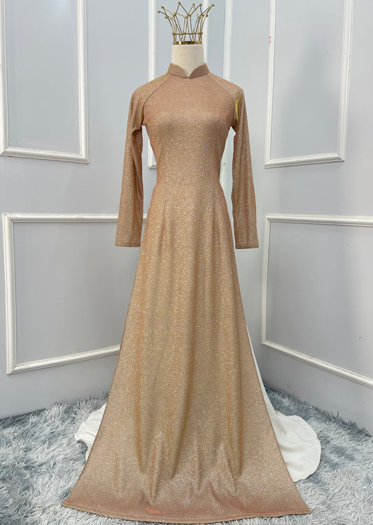 M1464 Áo only - Áo nhũ kim tuyến gold