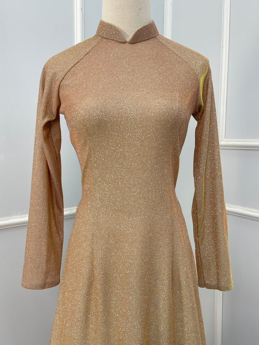 M1464 Áo only - Áo nhũ kim tuyến gold