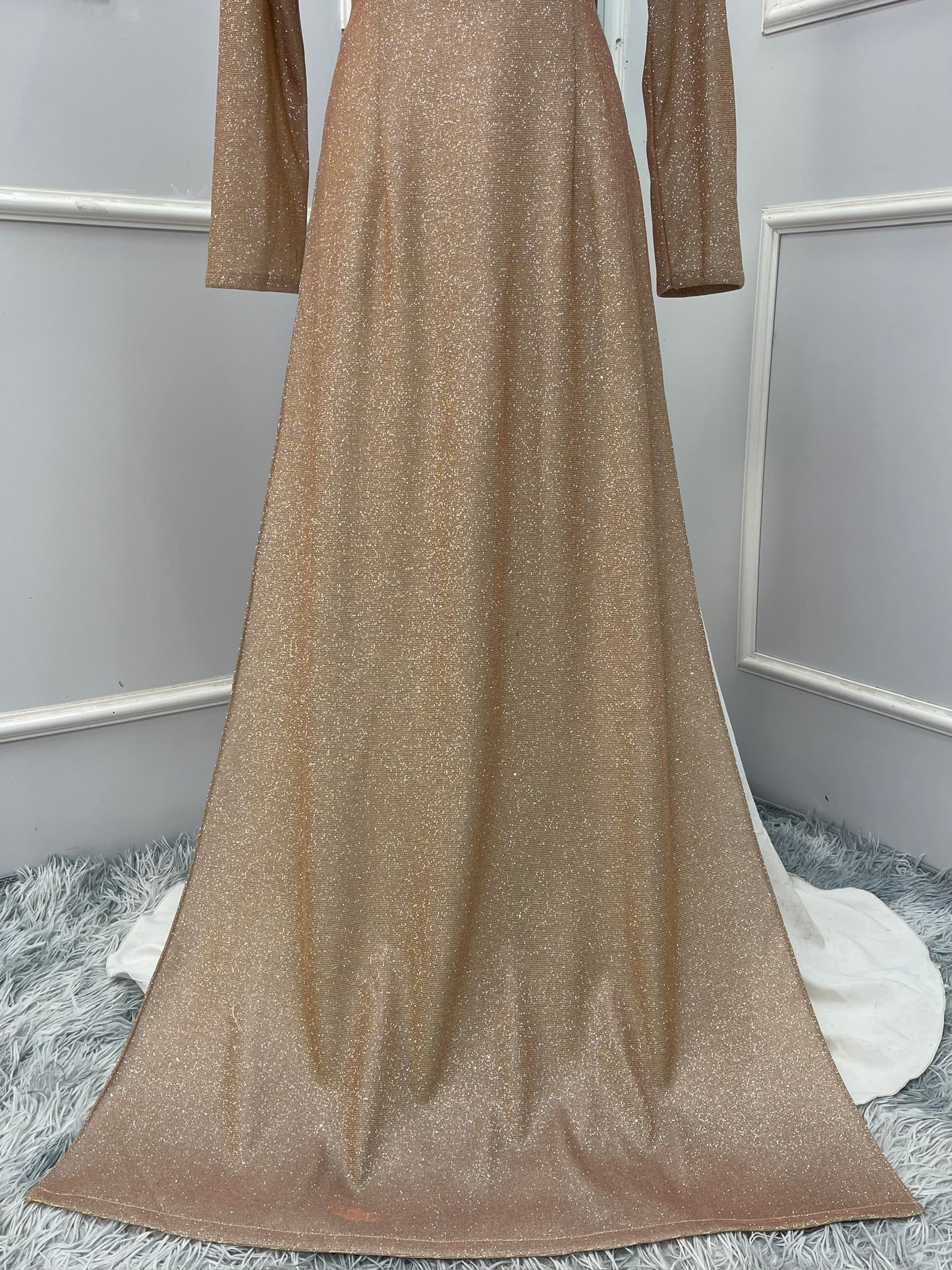 M1464 Áo only - Áo nhũ kim tuyến gold