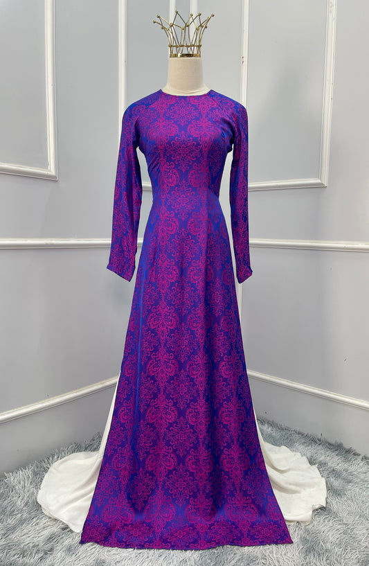 L1764 Áo only - Áo lụa tằm xanh ánh hồng