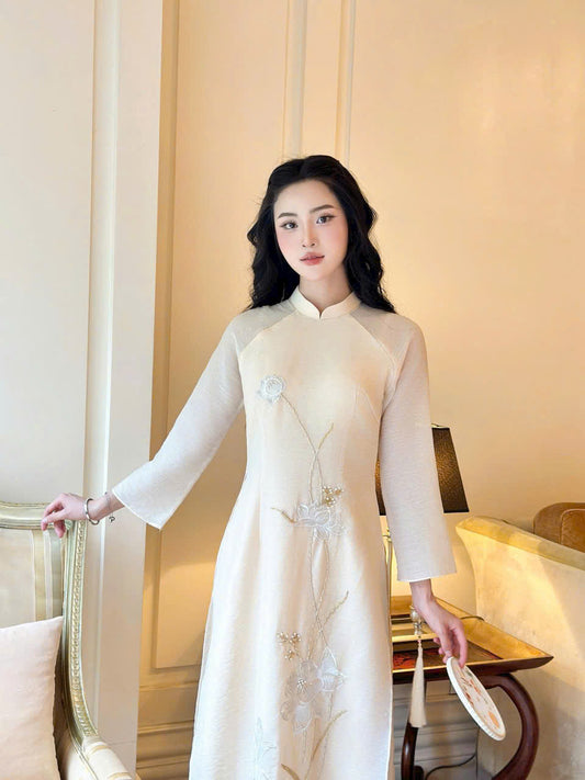 M236 Áo only - Áo dài tơ sen Kim Liên
