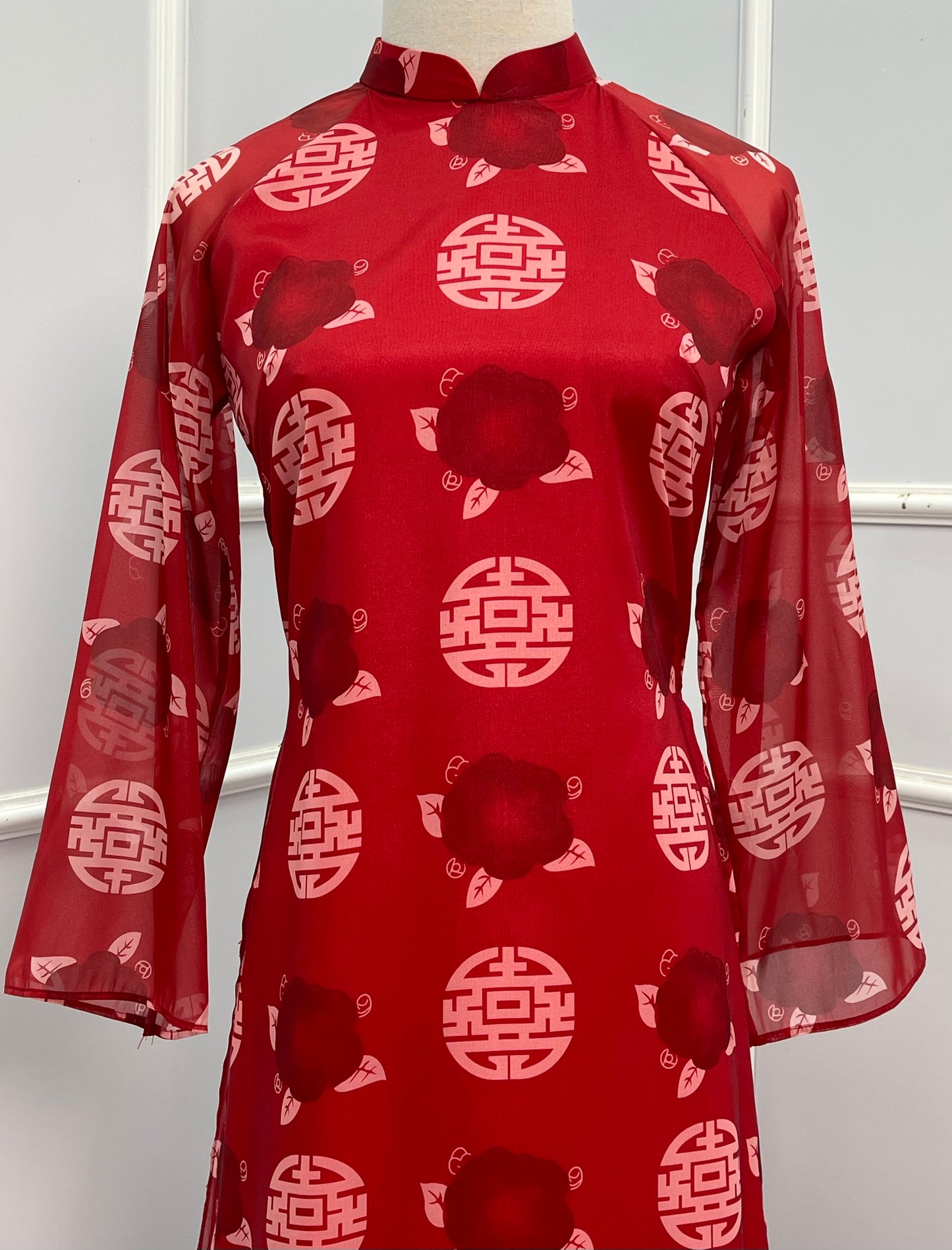 L875 Áo only - Áo Mailong mẹ đỏ
