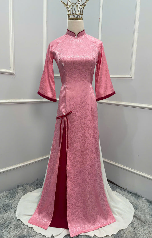 H201 H202 H203 1340 Áo only - Áo dài xẻ tà đính nơ