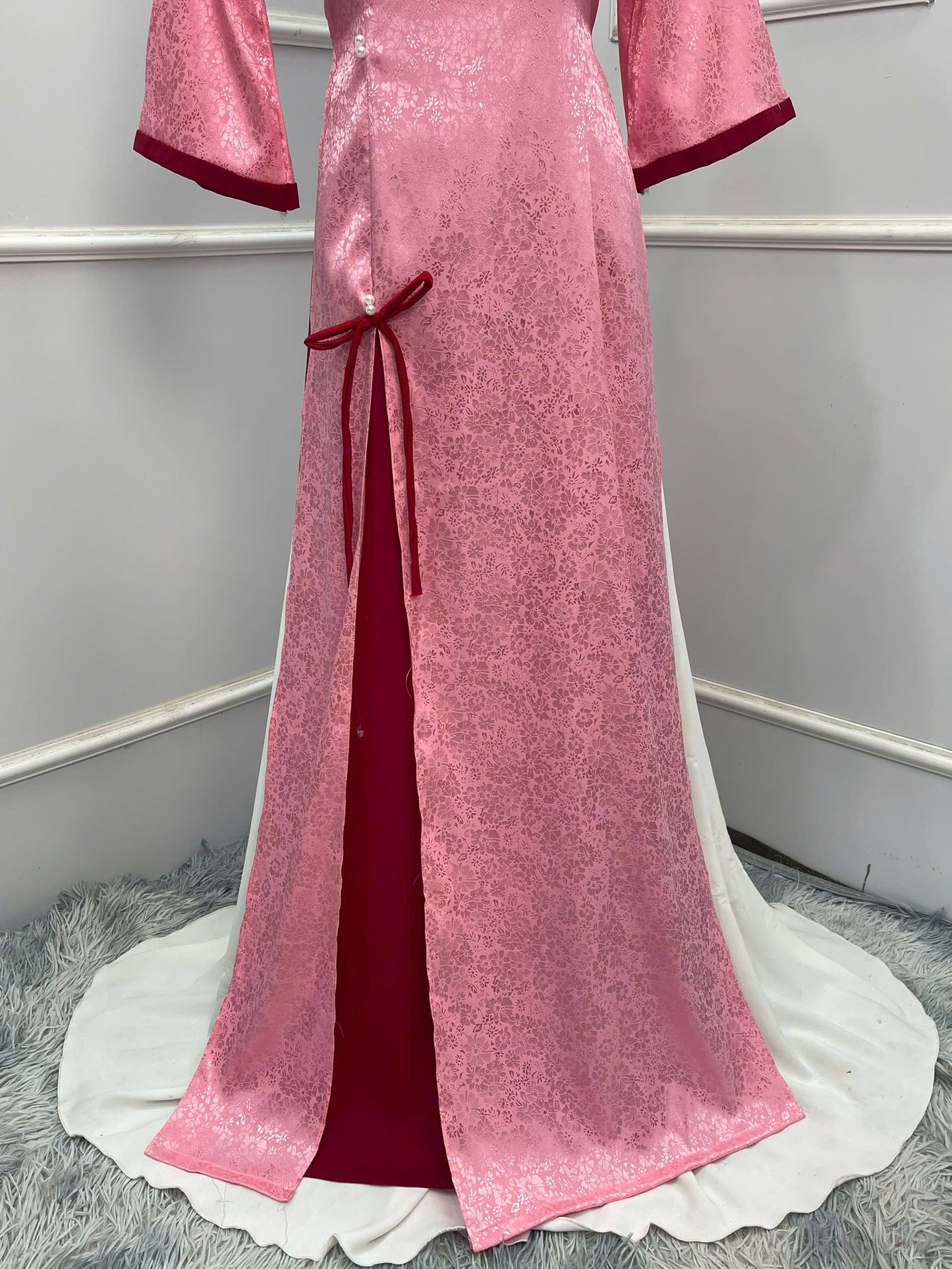 H201 H202 H203 1340 Áo only - Áo dài xẻ tà đính nơ