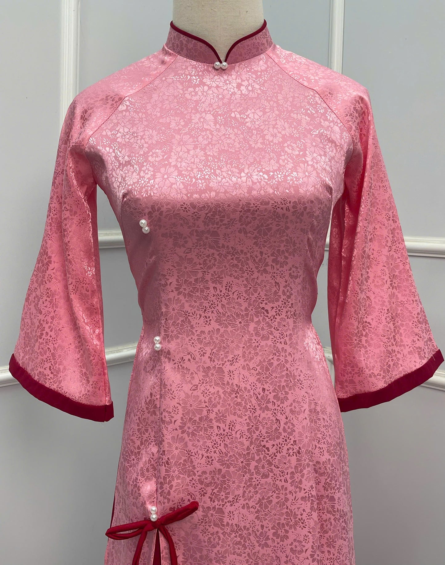 H201 H202 H203 1340 Áo only - Áo dài xẻ tà đính nơ