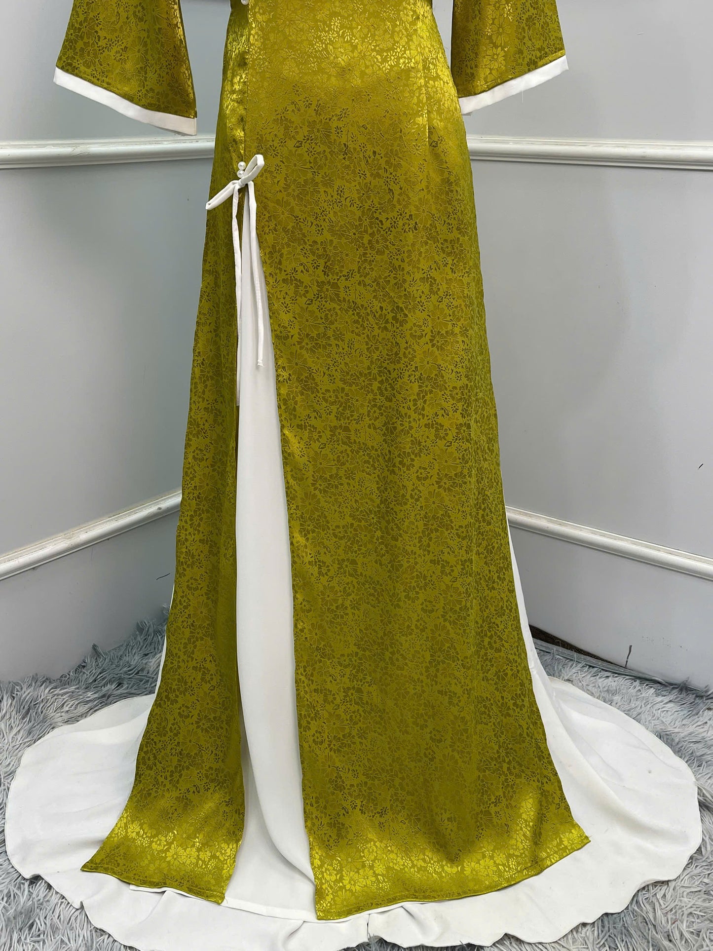 H201 H202 H203 1340 Áo only - Áo dài xẻ tà đính nơ