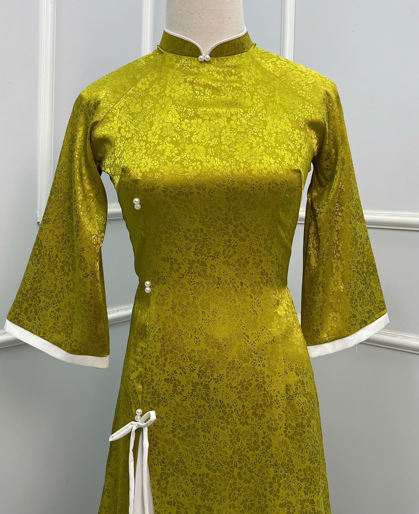 H201 H202 H203 1340 Áo only - Áo dài xẻ tà đính nơ