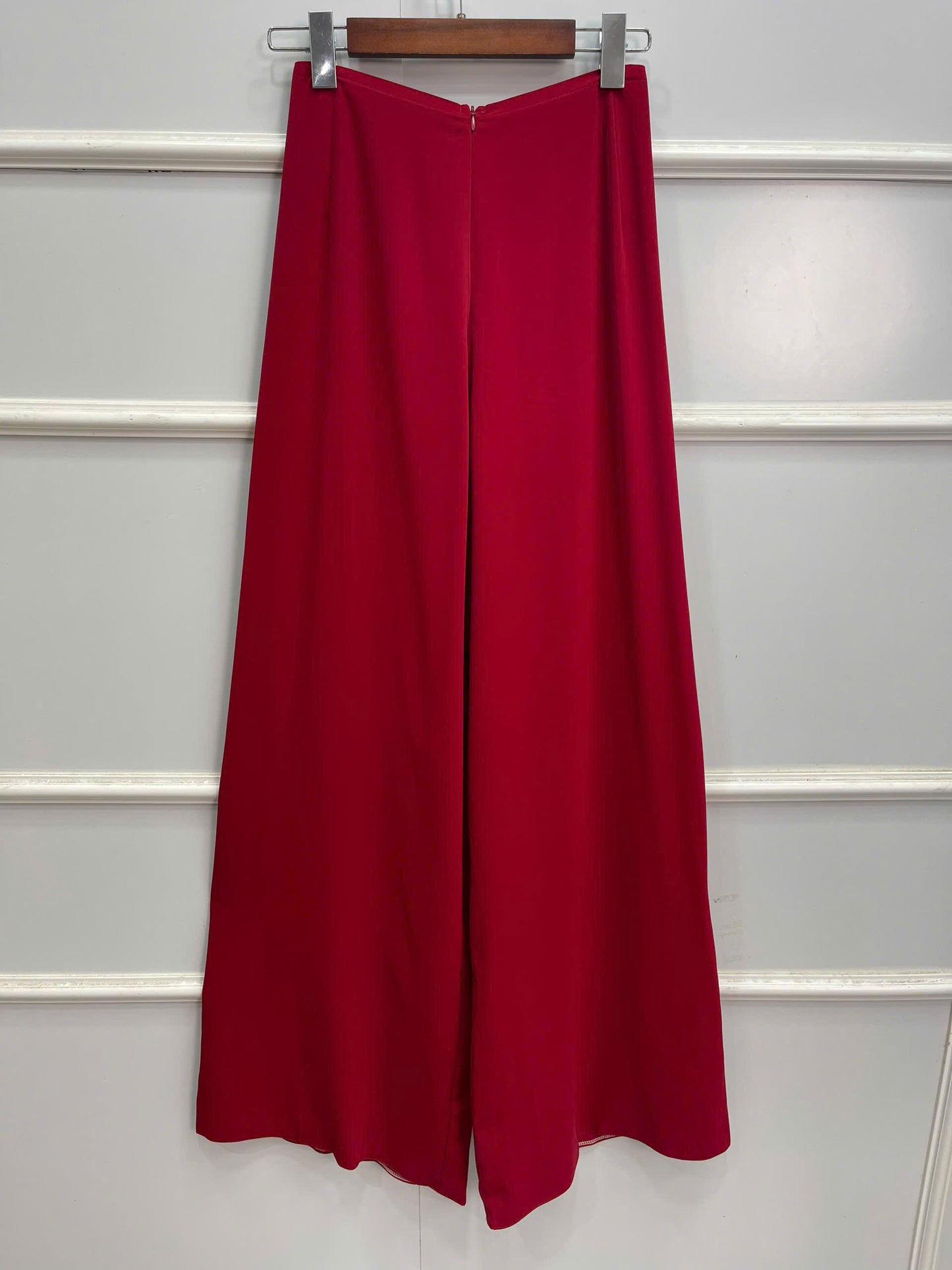 H204 1341 Áo + quần - Áo dài thọ dơi màu hồng nhạt đính nơ