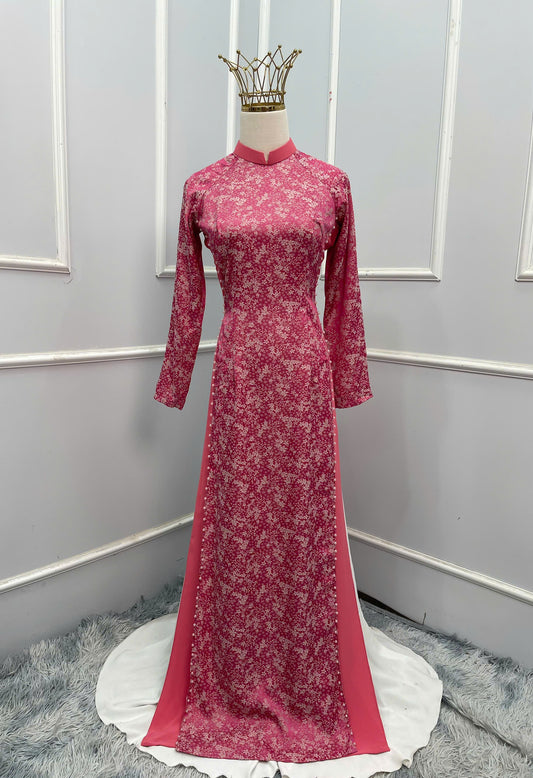 H196 H197 H198 Áo + quần - Áo dài đính ngọc tà áo
