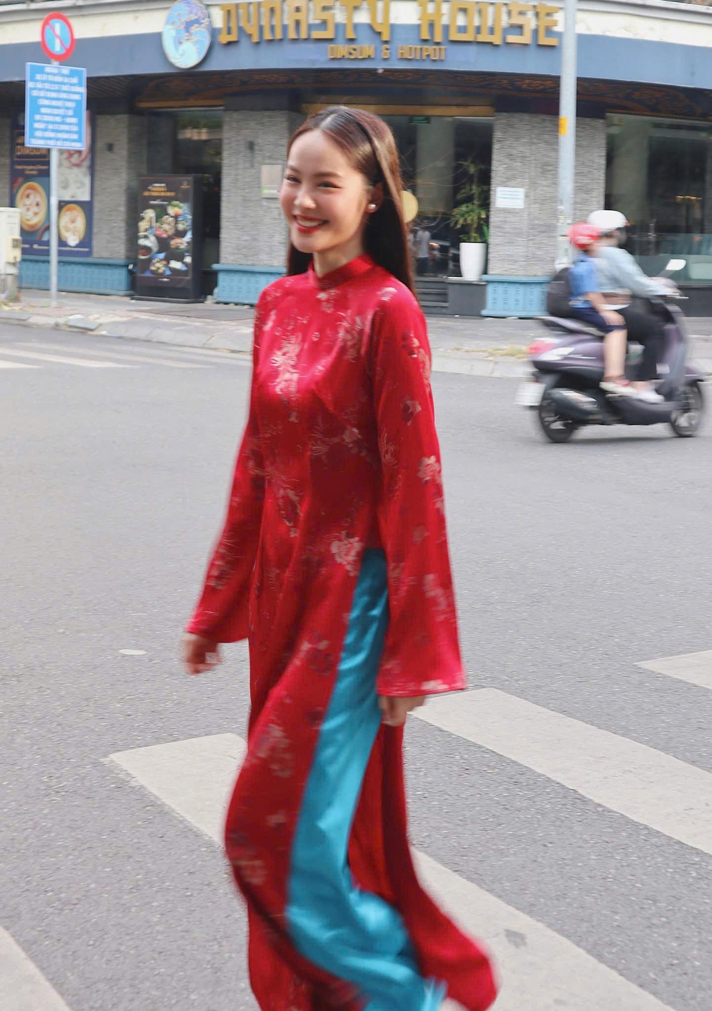 T607 1336 Áo only - Áo dài mã não đỏ