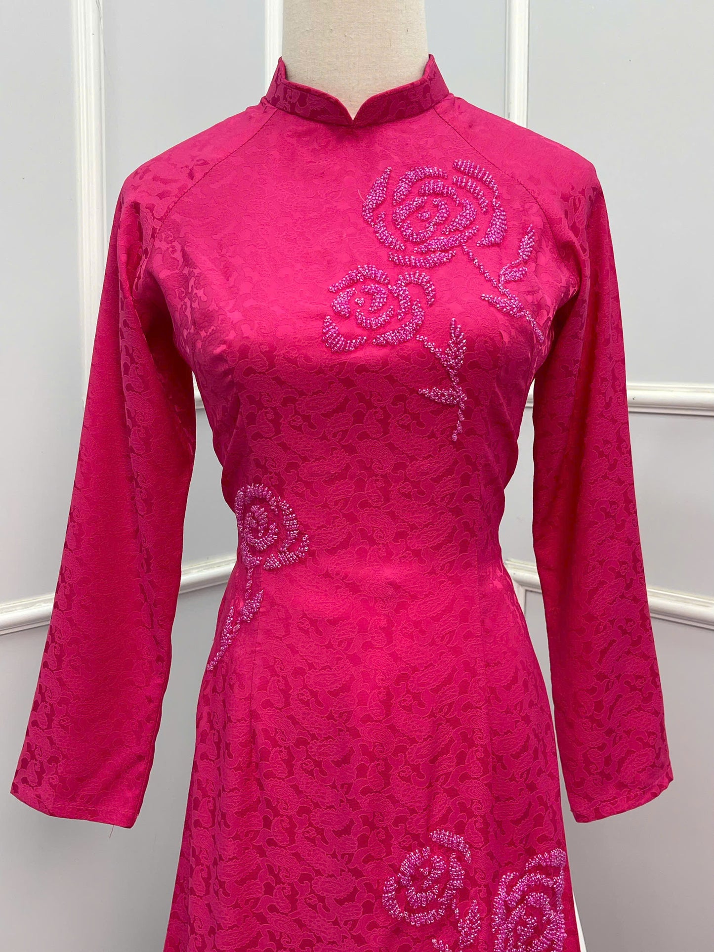 H216 H217 1352 Áo + quần - Áo dài đính kết + quần cùng màu