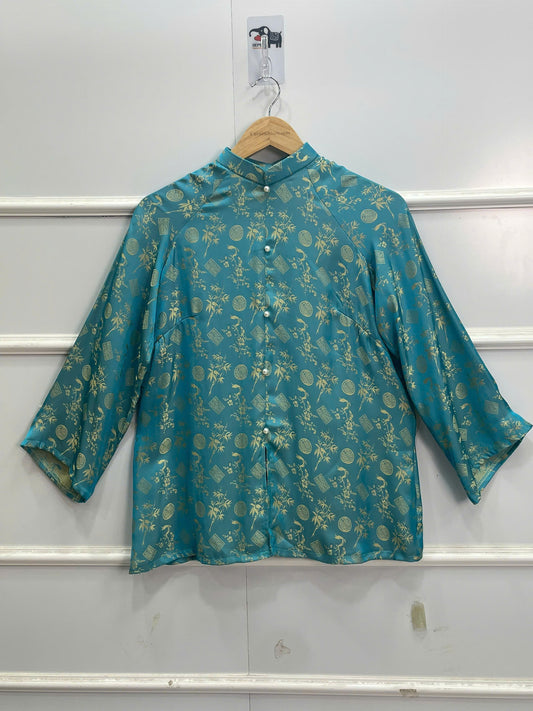 PP92 1364 Áo + quần - Bộ pháp phục màu xanh