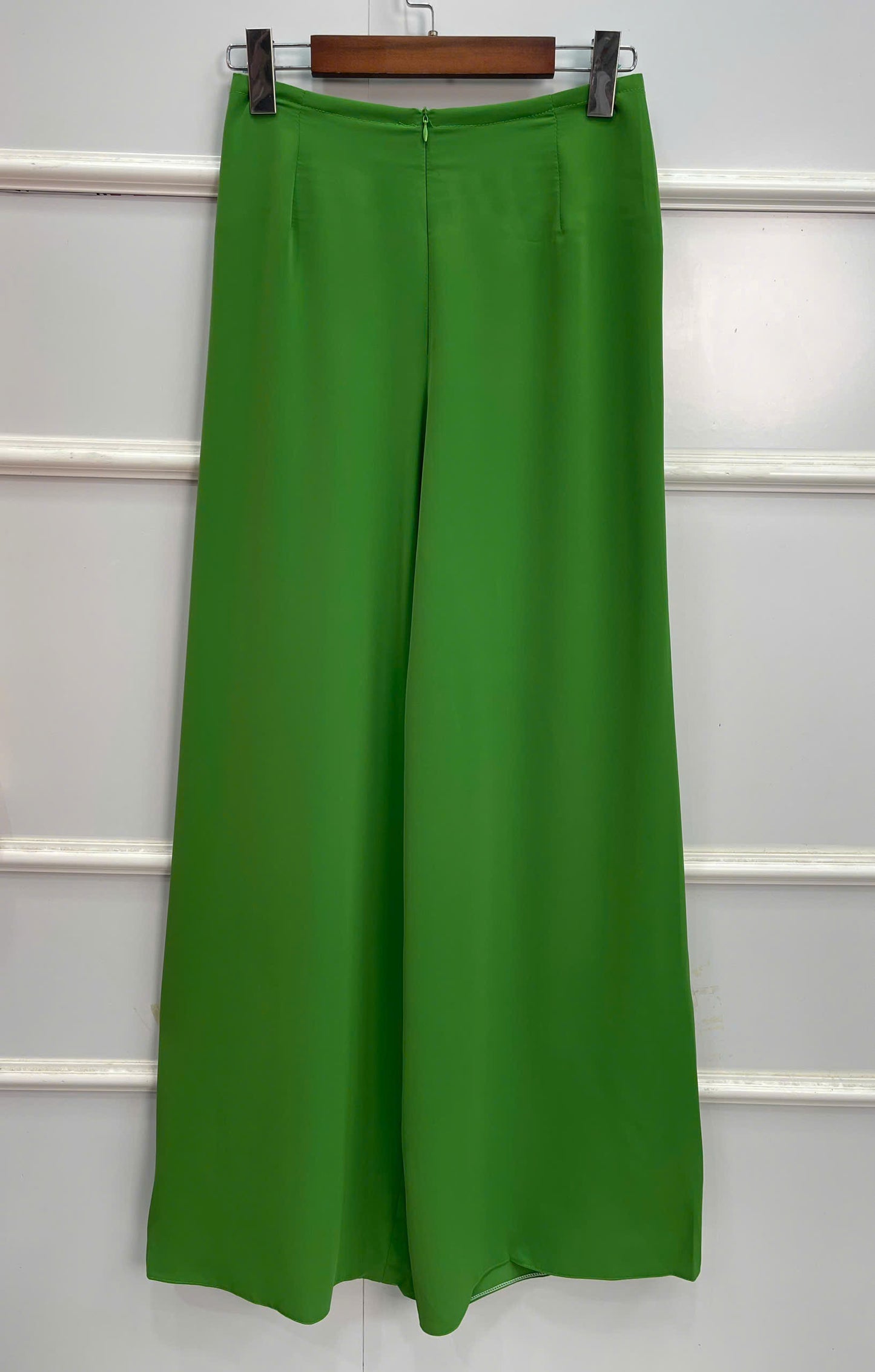 H243 1390 Áo + quần - Áo dài lụa hoa mai + quần màu xanh