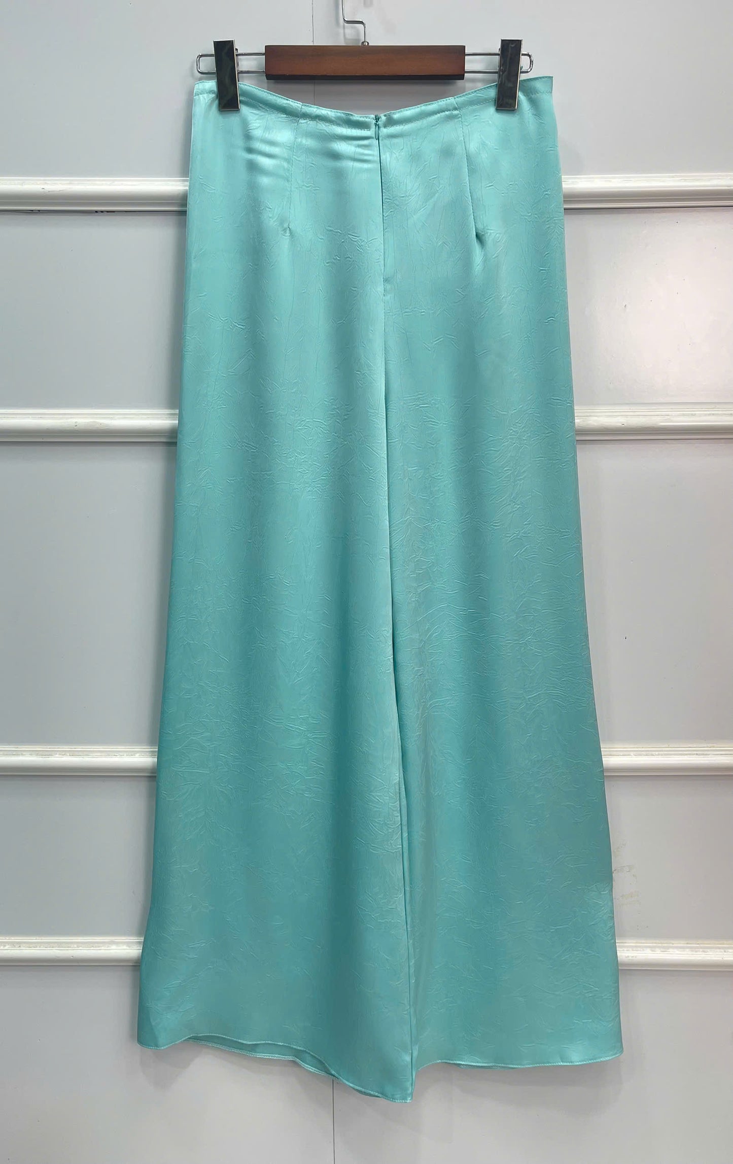 H230 1377 Áo+ quần - Áo dài lụa hà lan màu xanh ngọc