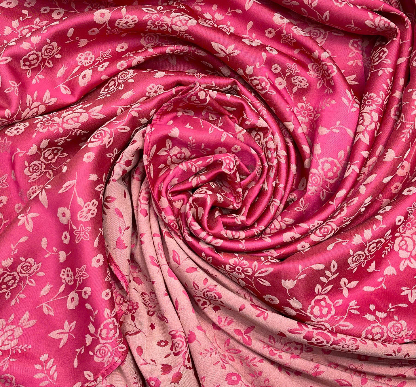 H314 1506 Áo only - Áo dài lụa 2 da đính cúc bọc màu hồng