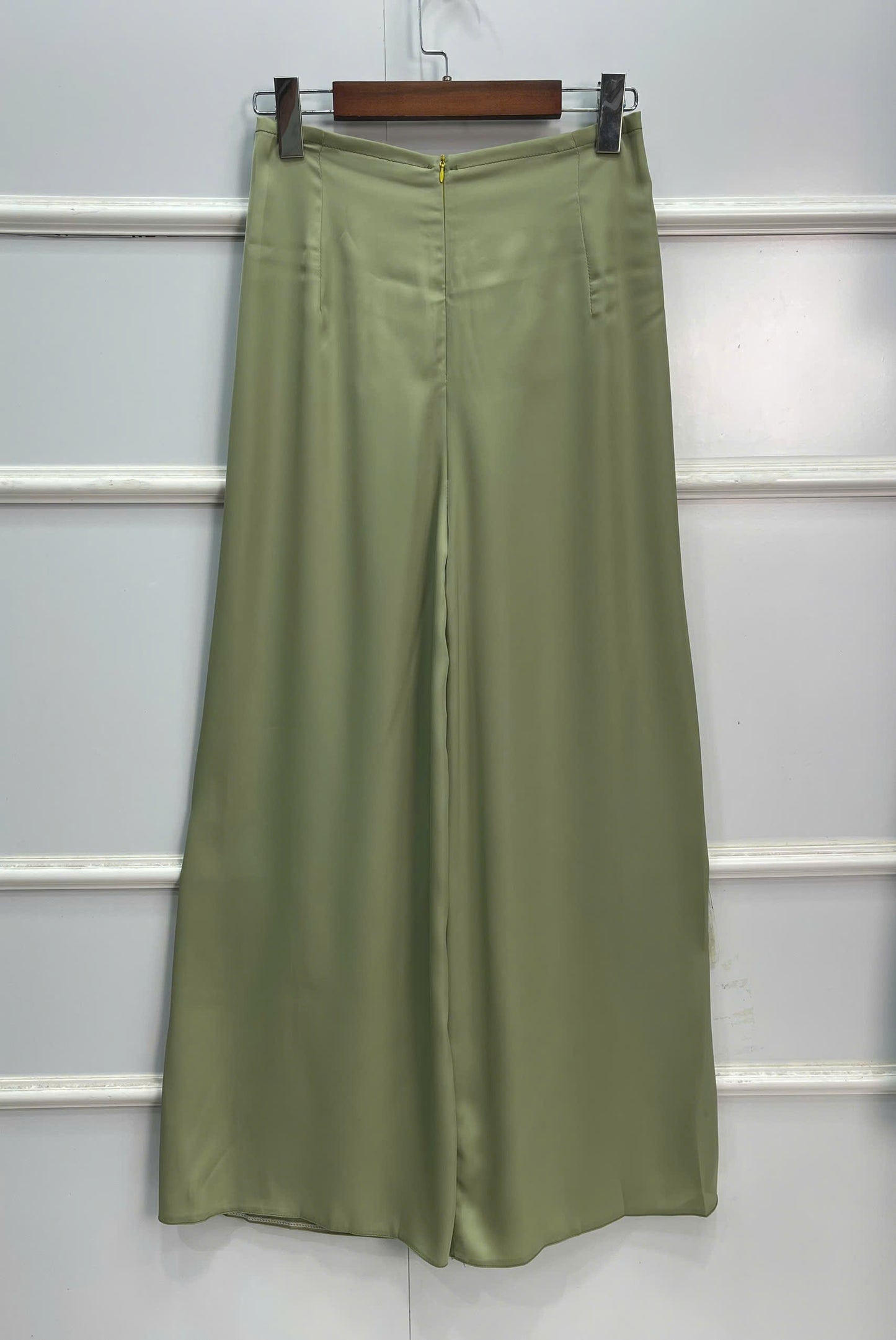 L16 Áo + quần - Áo dài màu xanh đính kết + quần cùng màu