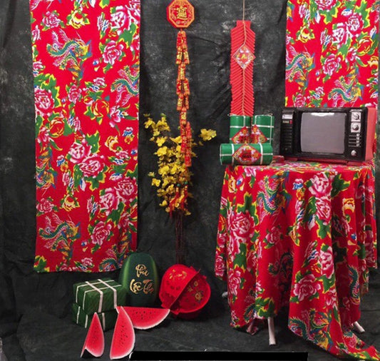 2205 Khăn trải bàn con công