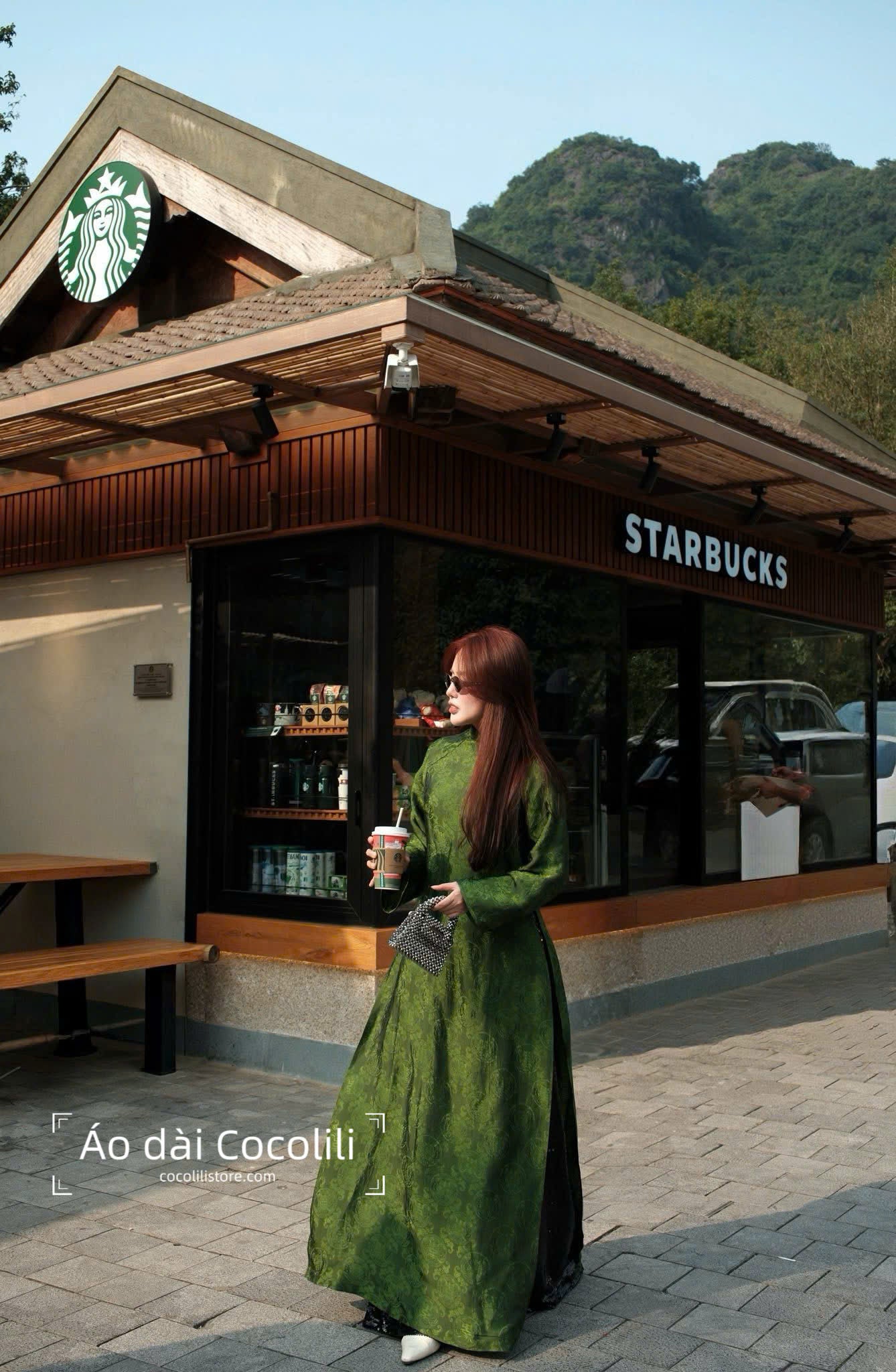 HD34 Áo + quần kimsa - Áo dài dáng suông 2 tà lụa nha xá Hà Đông