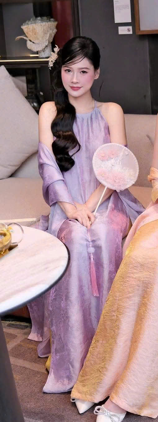 Y100 3966 Set yếm + quần + khăn lụa tằm tencel ánh kim