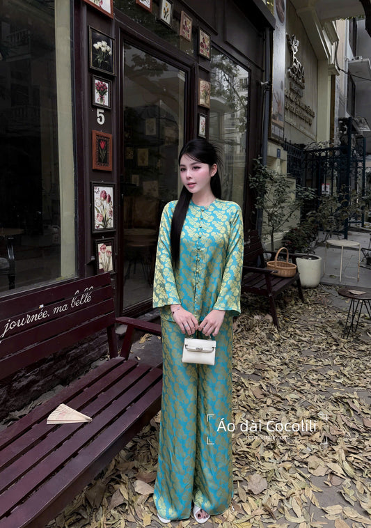 BB105 - Set bà ba lụa gấm