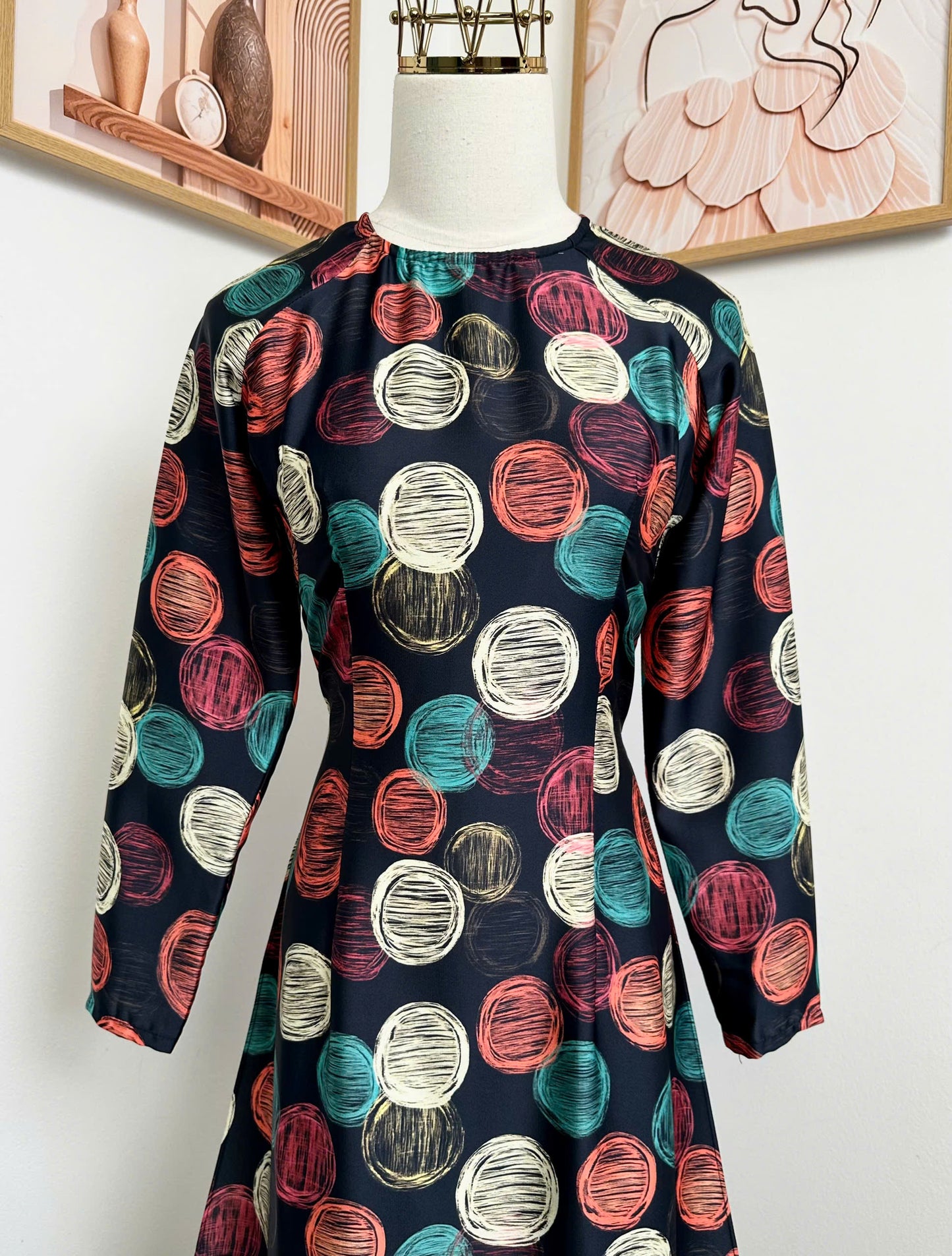 H686 3810 Áo only no pants - Áo dài lụa mango