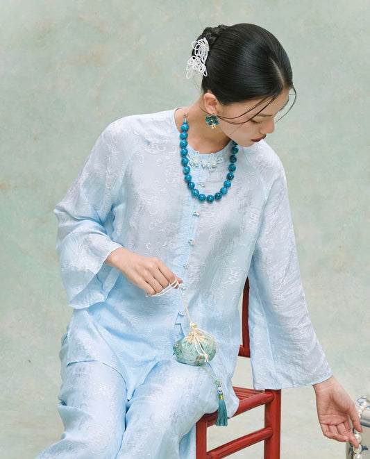BB2061 4120 - Set bà ba lụa nha xá thọ dơi
