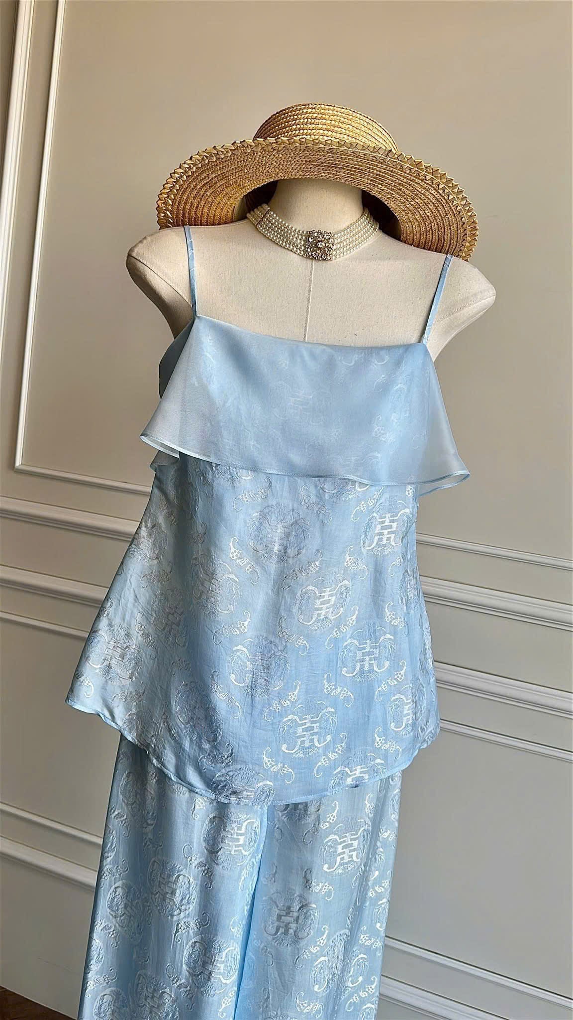 Y45 - Set đồ bộ 2 dây lụa nha xá thọ dơi