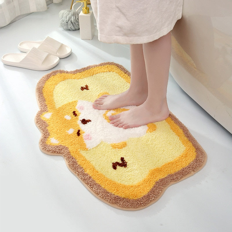 Pre Order - 2 Size Thảm Hình Khủng Long/ Shiba Inu/ Thỏ Mèo Đệm Chất Lượng Cao Trong Nhà Phòng Tắm, Trang Trí Ban Công - Cocolilistore