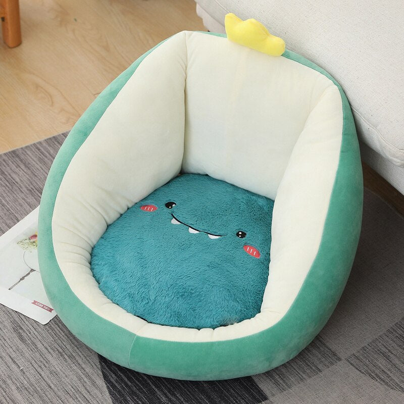 Pre Order - Đệm Nhồi Bông Mềm Bao Quanh Bảo Vệ Eo, Ghế Ngồi Dễ Thương Hình Các Con Vật - Cocolilistore