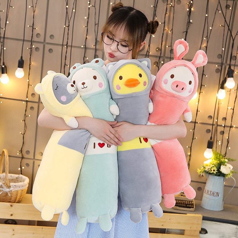 Pre Order - 65/90 cm Thú Nhồi Bông Hình Động Vật Hoạt Hình, Quà Tặng Sinh Nhật Cho bé - Cocolilistore