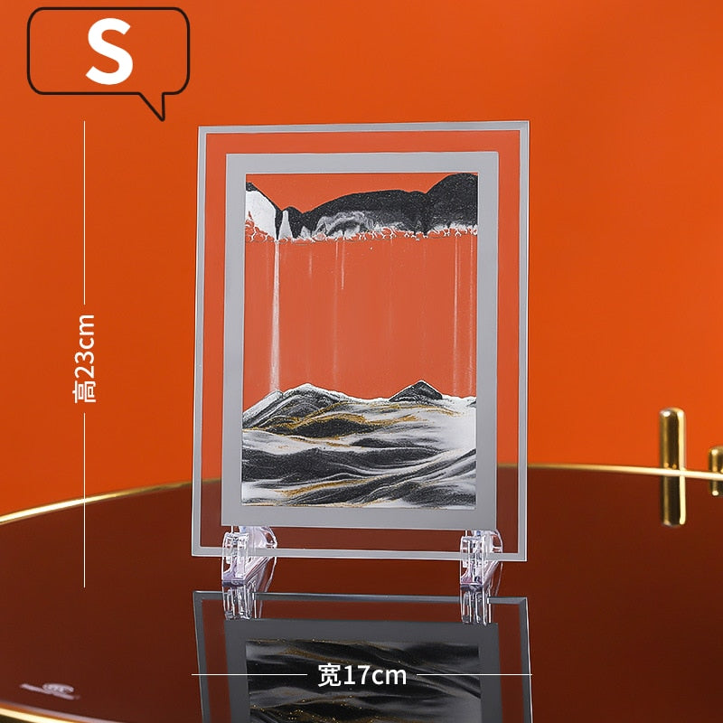 Pre Order - Tranh Cát Lún Nghệ Thuật 3D, Trang Trí Để Bàn, Giá Trưng Bày Cảnh Cát Động, Phù Hợp Quà Tặng Sinh Nhật, Giáng Sinh - Cocolilistore