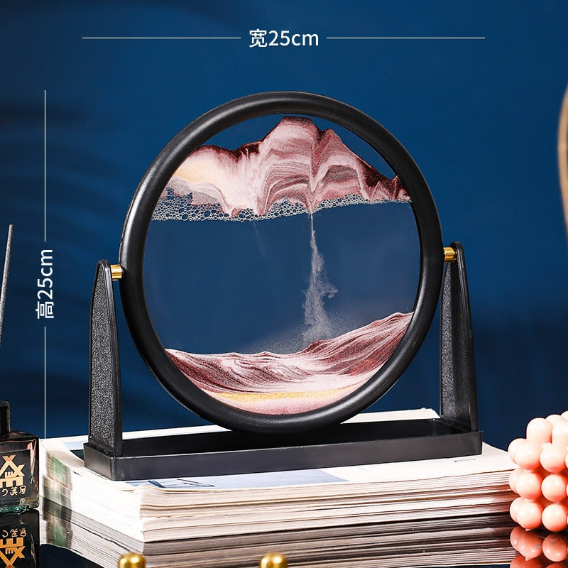 Pre Order - Tranh Cát Lún Nghệ Thuật 3D, Trang Trí Để Bàn, Giá Trưng Bày Cảnh Cát Động, Phù Hợp Quà Tặng Sinh Nhật, Giáng Sinh - Cocolilistore