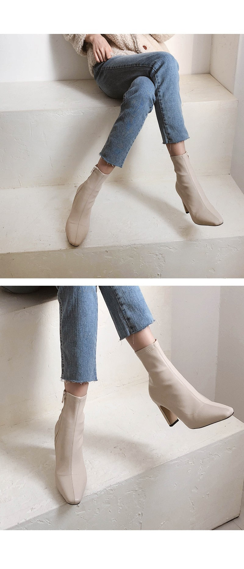 Pre-Order Boot Thu Đông cho nữ thời trang, dáng mũi nhọn. - Cocolilistore