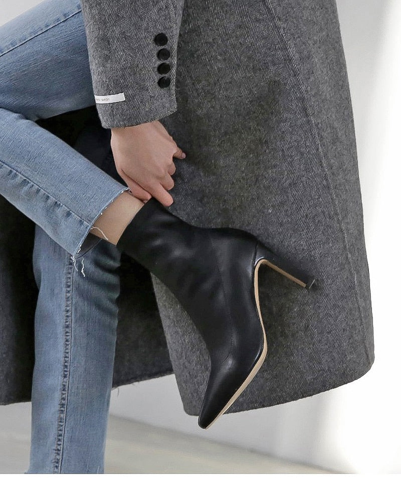 Pre-Order Boot Thu Đông cho nữ thời trang, dáng mũi nhọn. - Cocolilistore