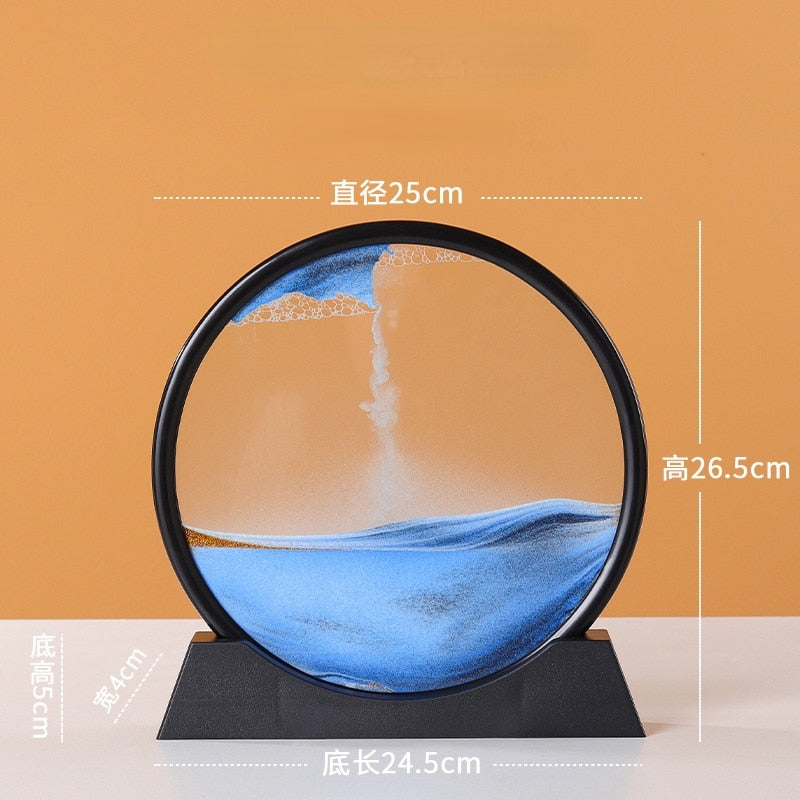 Pre Order - Tranh Cát Lún Nghệ Thuật 3D, Trang Trí Để Bàn, Giá Trưng Bày Cảnh Cát Động, Phù Hợp Quà Tặng Sinh Nhật, Giáng Sinh - Cocolilistore